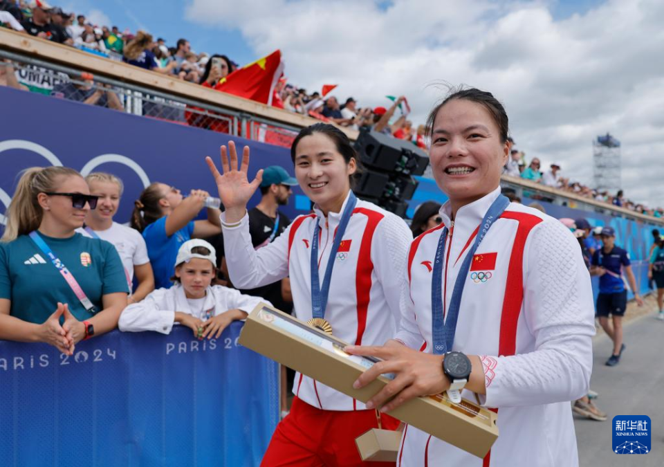 巴黎奥运会女子双人划艇500米决赛:徐诗晓/孙梦雅夺得金牌