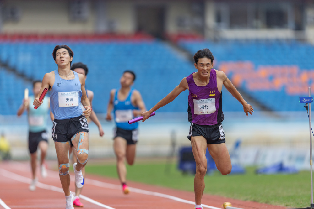 田径——全国田径大奖赛第五站:男子4x400米接力决赛赛况