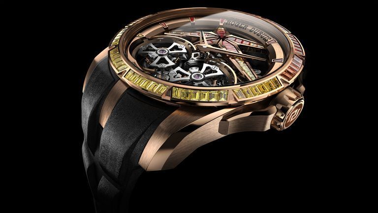 鎏金绚丽 罗杰杜彼roger dubuis耀目呈现 王者系列双飞行陀飞轮旭日