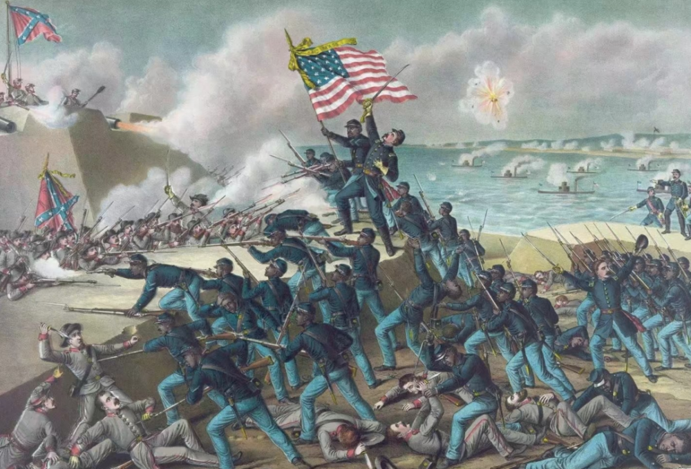 南北战争是美国历史上最为惨烈的一次内战,75万人死于战火,战