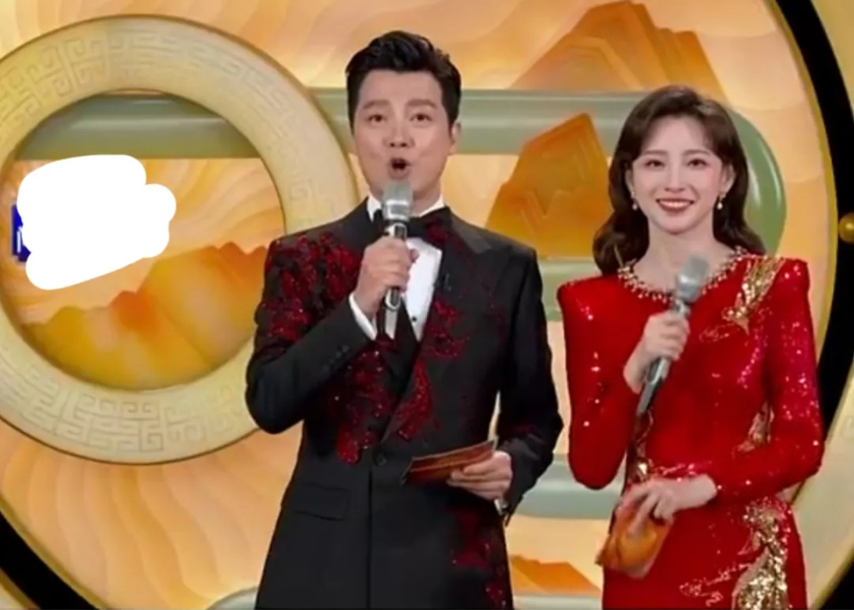 这一回,他在表演的最初,还是坐在了观众席,只不过,他的身边没有了董卿