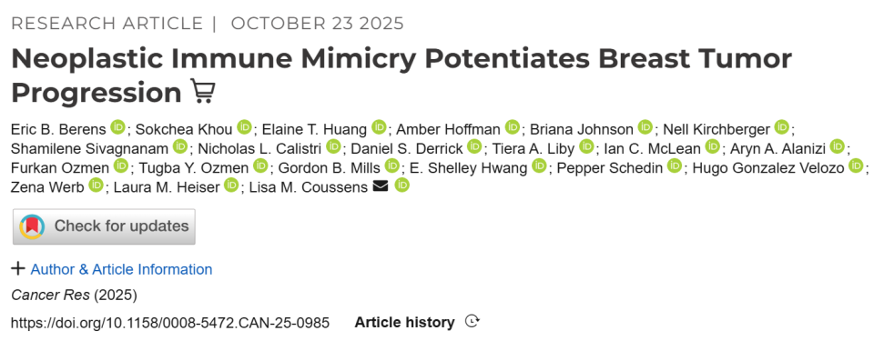 乳腺cr是什么CR：乳腺癌细胞，太会装了！科学家发现，乳腺癌细胞会表达免疫标志物模拟免疫细胞，增强增殖与生存能力_https://www.jmylbn.com_新闻资讯_第1张
