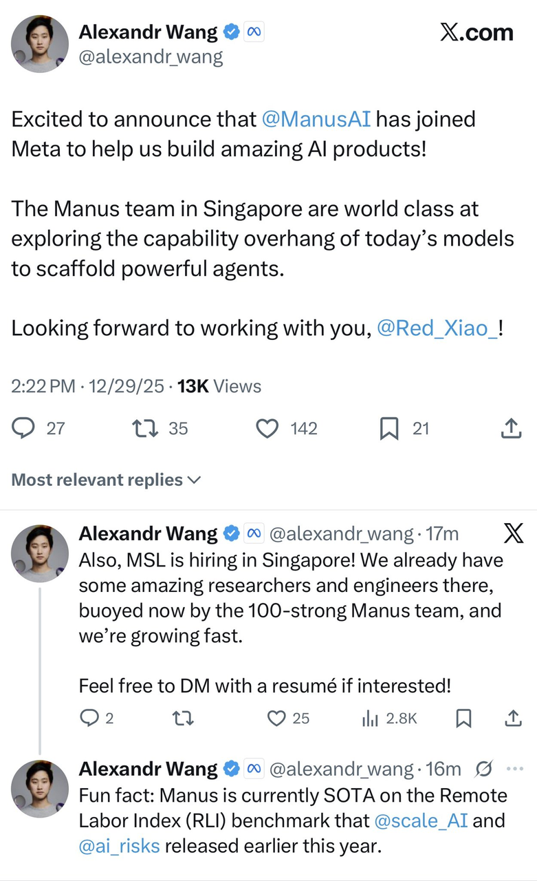 从中国跑出的AI独角兽Manus，被Meta收购了-腾讯新闻