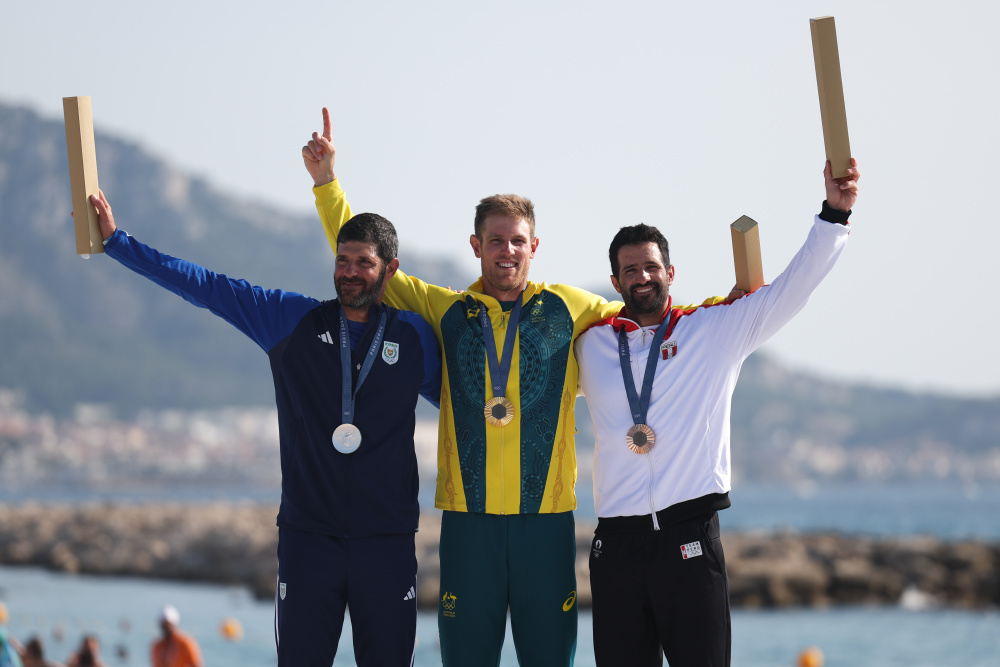 巴黎奥运会丨帆船——澳大利亚选手获得男子爱尔卡7级单人艇金牌