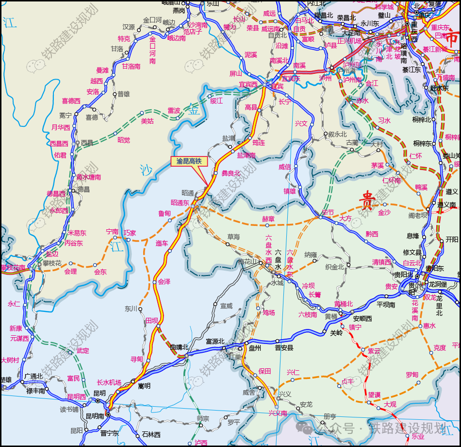 渝宜高铁线路图图片