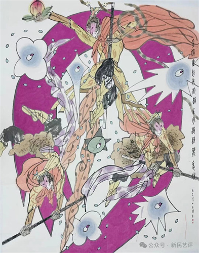 新民艺评丨张立行象征会产生更大的艺术概括力评朱新昌古典文学绘画