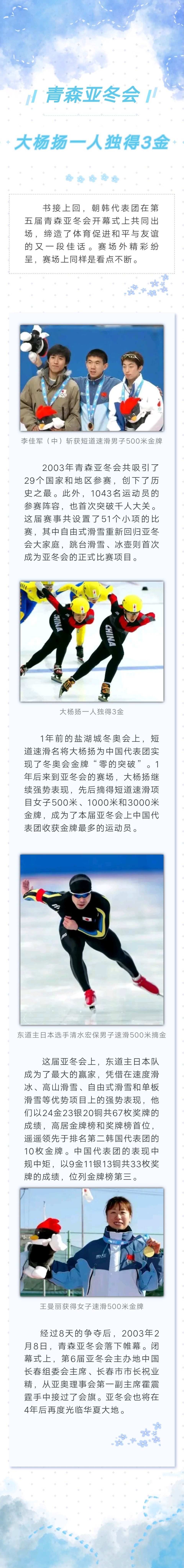 亚冬记忆|青森亚冬会,大杨扬一人独得3金