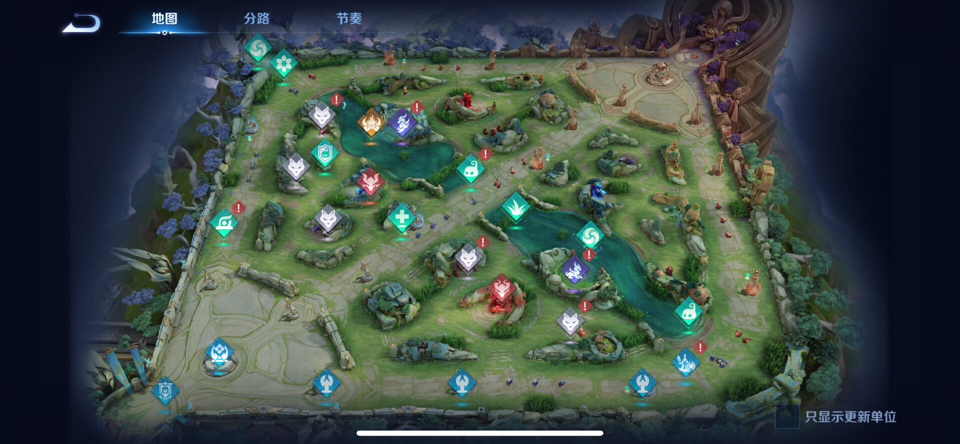 《王者荣耀》峡谷地图《英雄联盟手游》峡谷地图文章最后,给二者各送