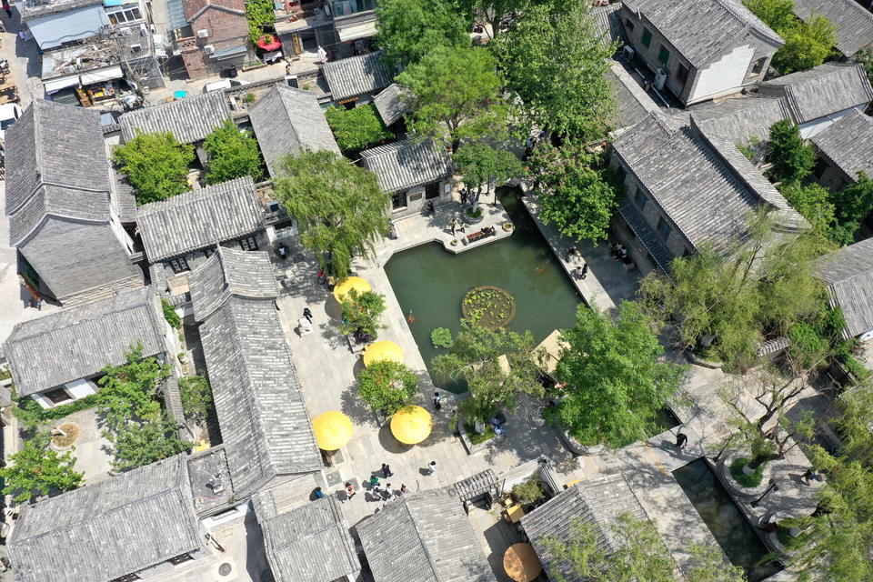 古色古香典雅清新,端午假日航拍济南百花洲