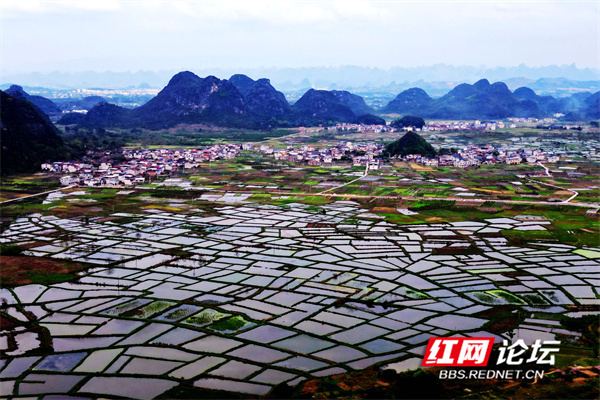 桂林会仙玻璃田,一个倒映五彩天空的神奇大地