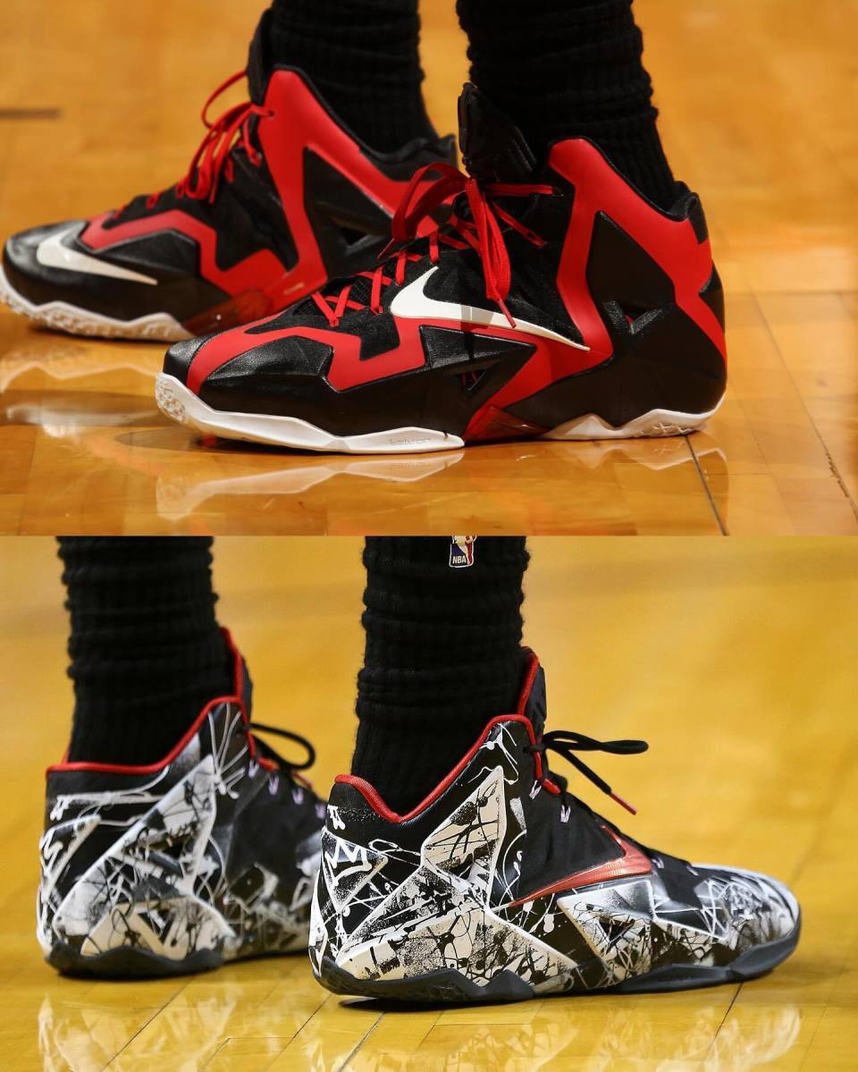 06机械感造型堪称一代经典!詹姆斯转发lbj11代战靴各种配色