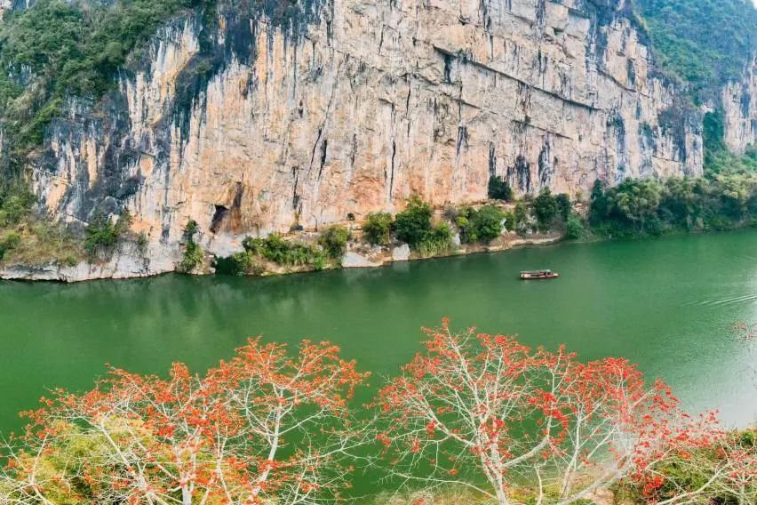 宁明花山岩画景区6969新华网南宁6月10日电 悠悠左江发源于十万