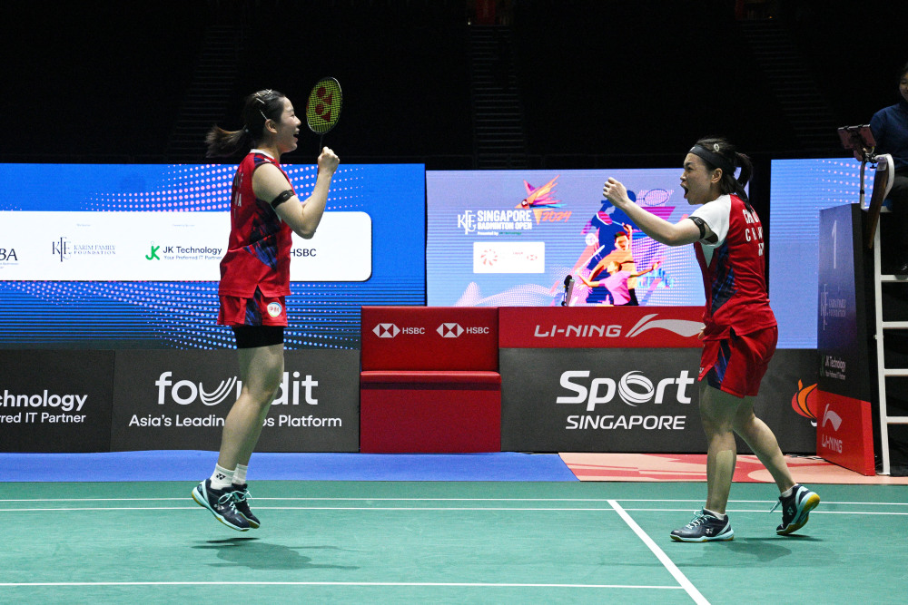 羽毛球——新加坡公开赛:陈清晨/贾一凡晋级决赛