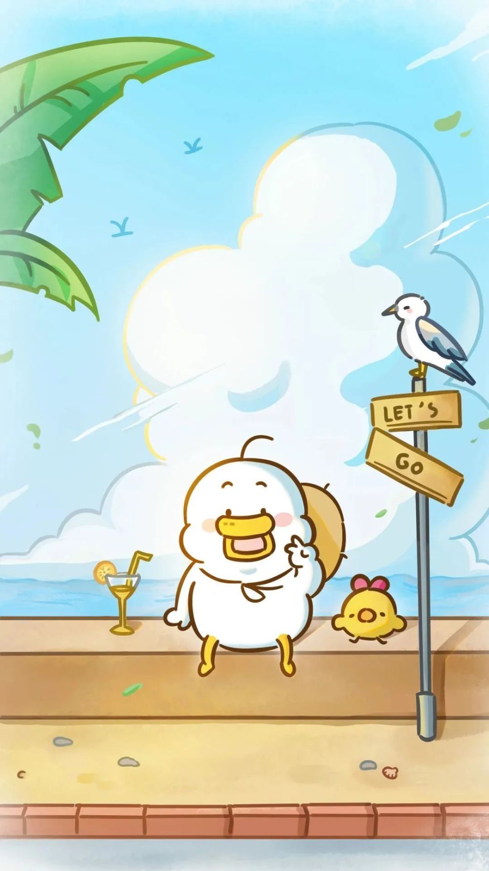 夏至壁纸|想要和你一起去海边……_腾讯新闻