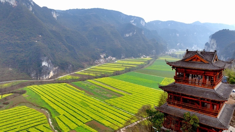 毕节织金农旅融合添活力乡村蝶变客自来