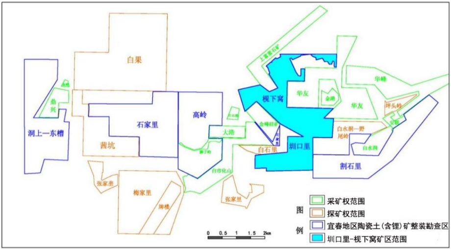 宜春锂矿分布图图片