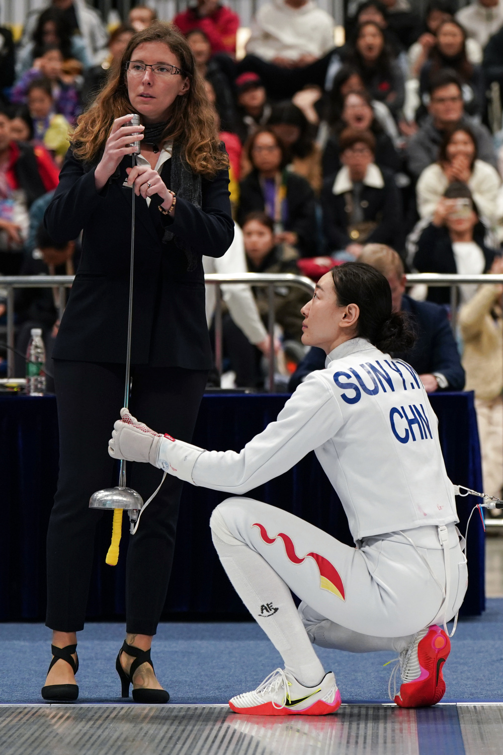 击剑女子重剑世界杯南京站团体赛中国队晋级半决赛