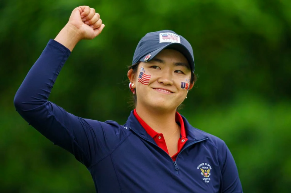 6月5日,年仅20岁的华裔少女张斯洋(rose zhang)在lpga巡回赛首秀中
