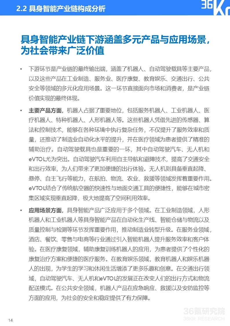 36氪研究院 | 2024年具身智能产业发展研究报告