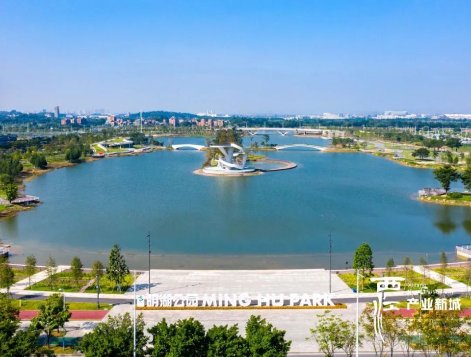 设中,西式户外打卡点!高明明湖公园将添新地标