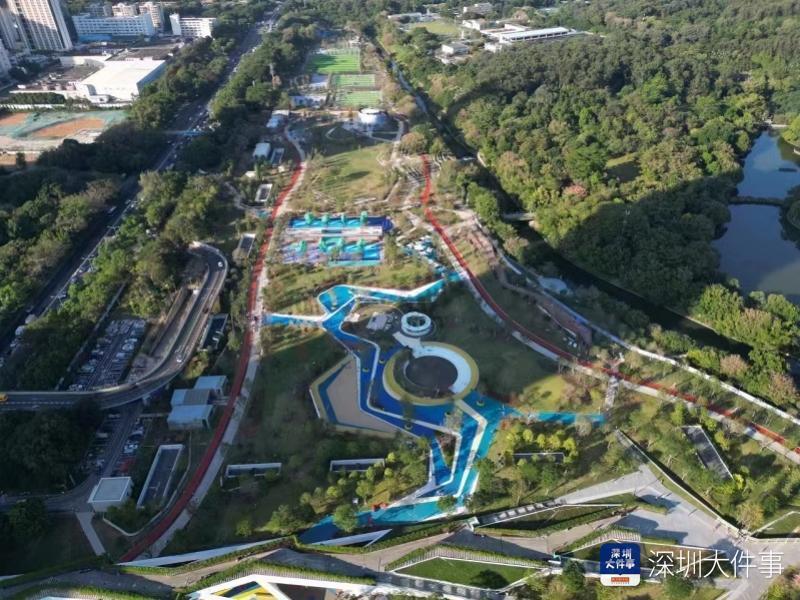 深圳市民又多一个体育休闲胜地笔架山体育公园昨日开园