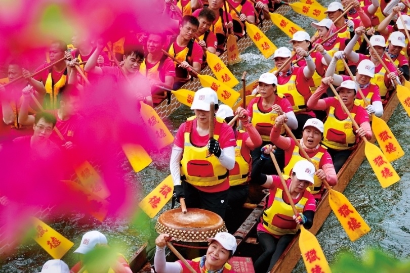 端午龙船景沉睡龙船醒来直击天河石牌龙船采青仪式