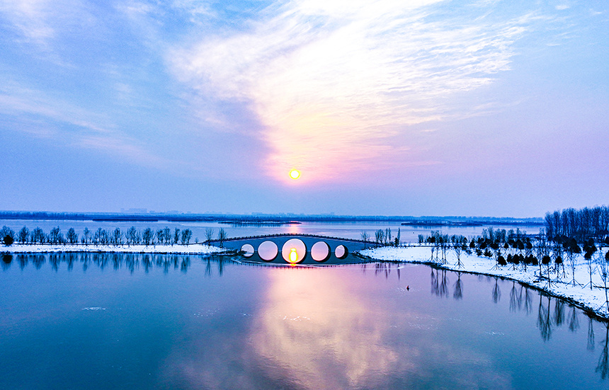 雄安新区白洋淀:雪后初霁美如画