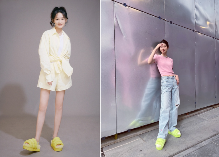 乔欣,蔡文静,周依然,孙佳雨,夏梦共同演绎ugg03 scrunchita拖鞋