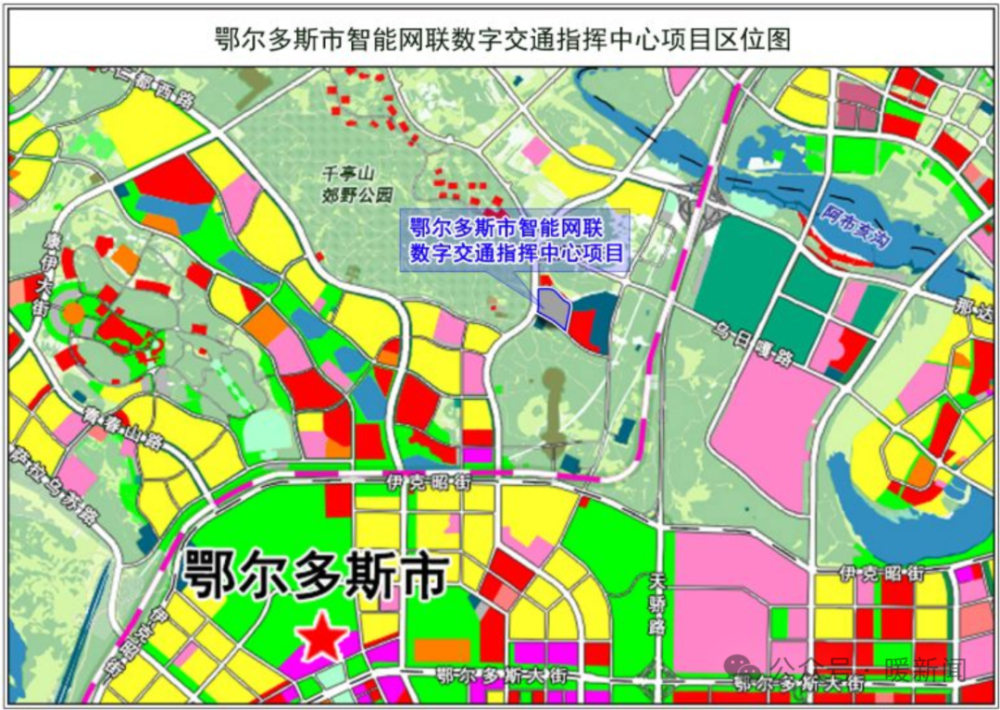 康巴什这里将建一客运集散中心位置效果图