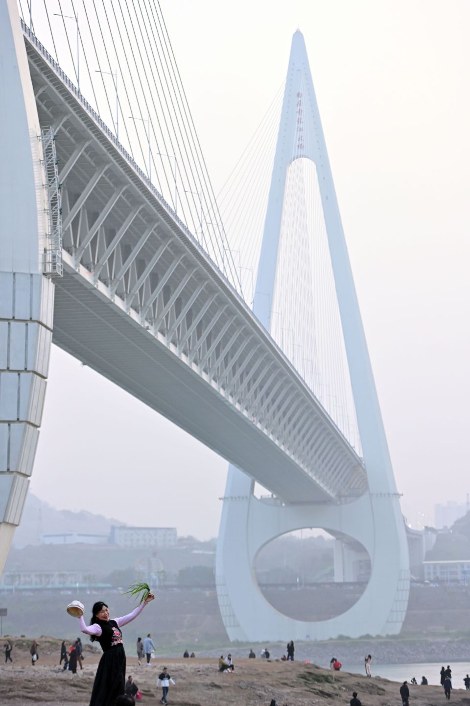 重庆市白居寺长江大桥火出圈