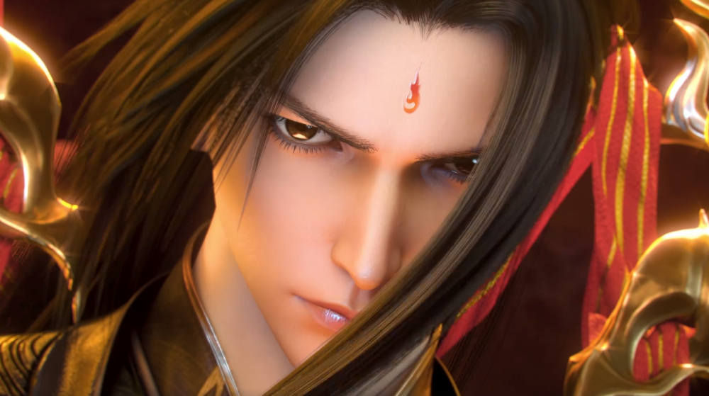 炎帝萧炎现身无尽火域,庇佑洛神族,异火恒古尺与佛怒帝炎莲帅翻