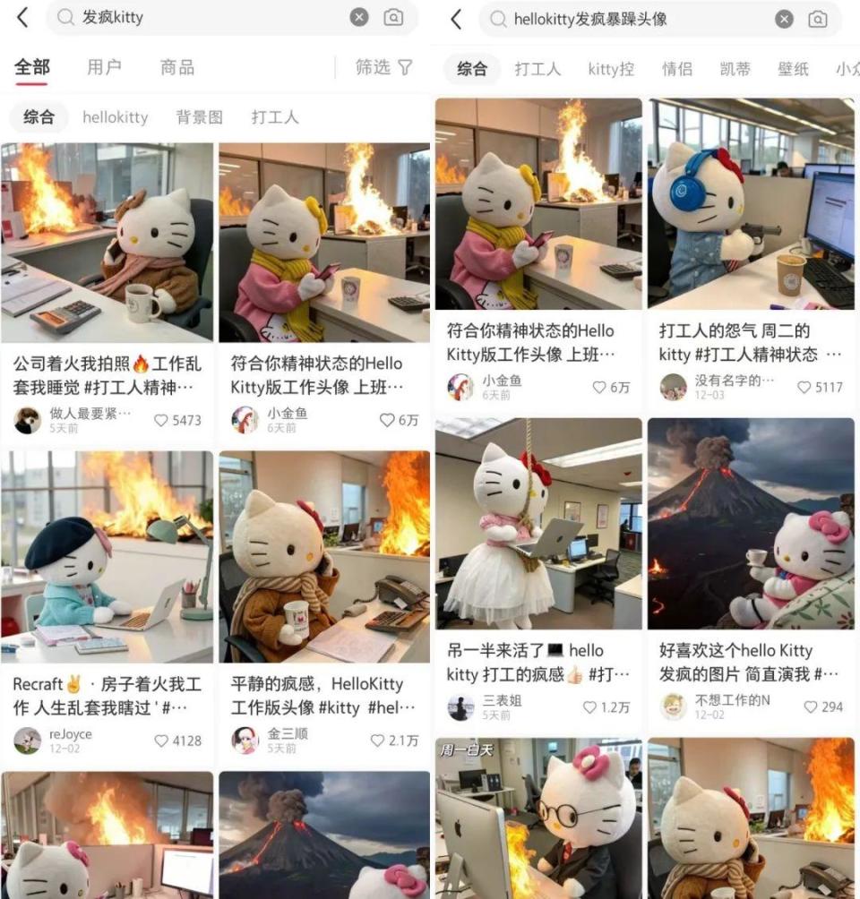 一只发疯的Hello Kitty，成了打工人情绪的最后出口-腾讯新闻