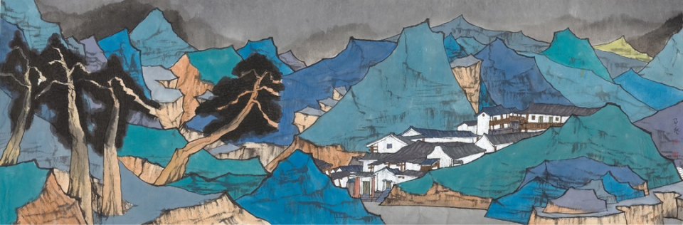 中国叠彩山水第一人——著名画家曾军艺_腾讯新闻