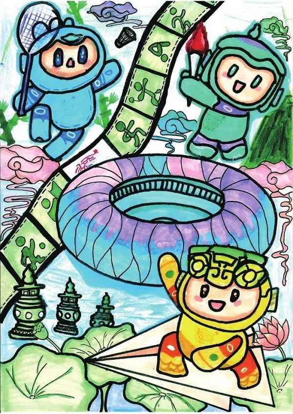 辅导教师:肖琳甄思然(北京市汇文实验小学朝阳学校)我为亚运健儿喝彩