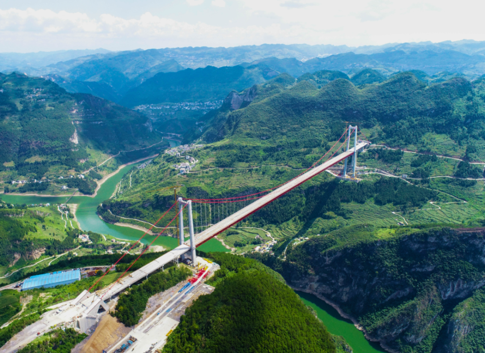 主跨近千米级,桐梓河特大桥全幅贯通!_腾讯新闻