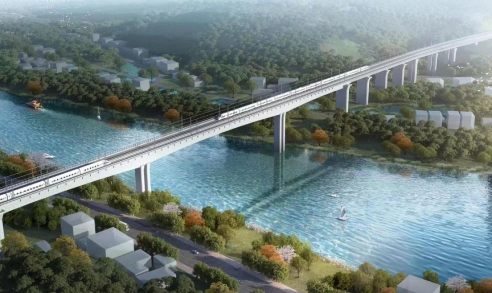 梅江特大桥开工龙龙高铁武平至梅州段建设拉开序幕