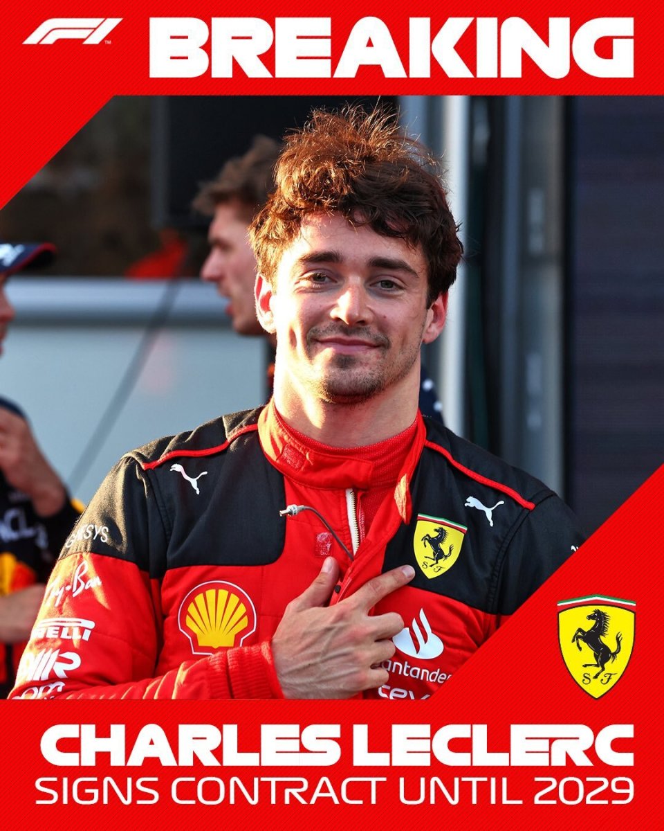 米体:勒克莱尔将与法拉利续约至2029年,年薪5000万欧