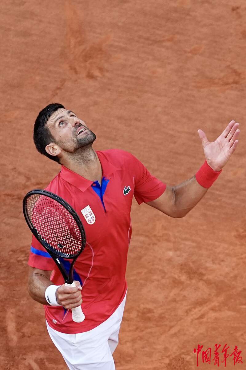 塞尔维亚网球名将德约科维奇五战奥运终进决赛