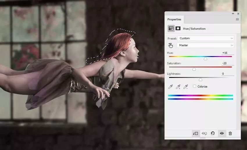 ps合成/悬浮美女
