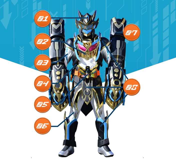 假面骑士钢铁歌查德官方设定公开顶级防御用铁拳火车头碾压敌人