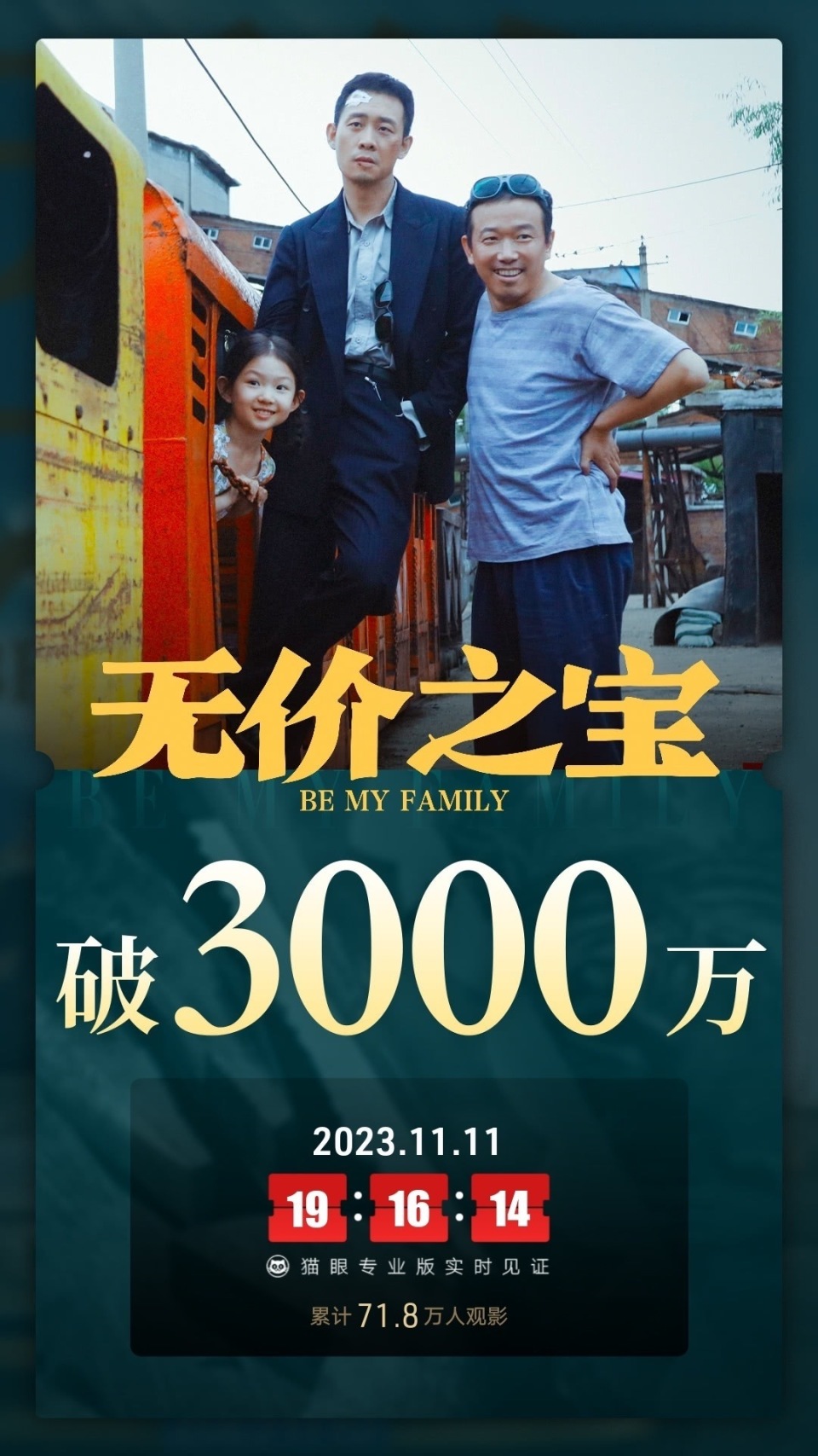 电影无价之宝总票房破3000万