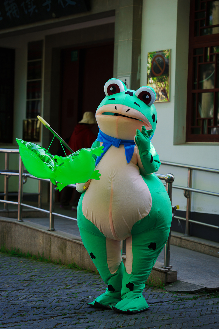 媒体城市街头应容得下一只网红青蛙