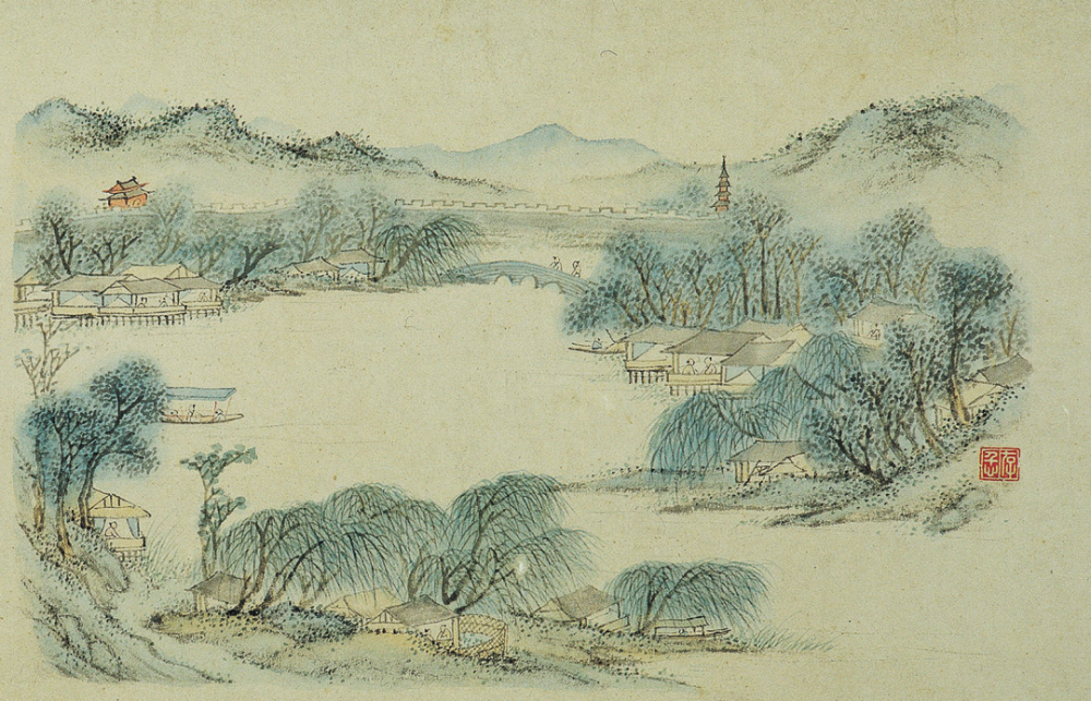 中国画家陳負蒼　真作　扇面画 中国画家陳負蒼 真作 扇面画 - メルカリ
