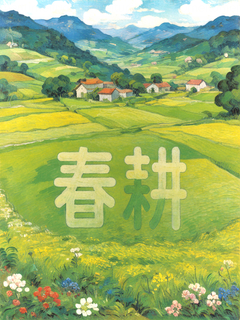 ai作画|济南春耕图,在希望的沃野上!