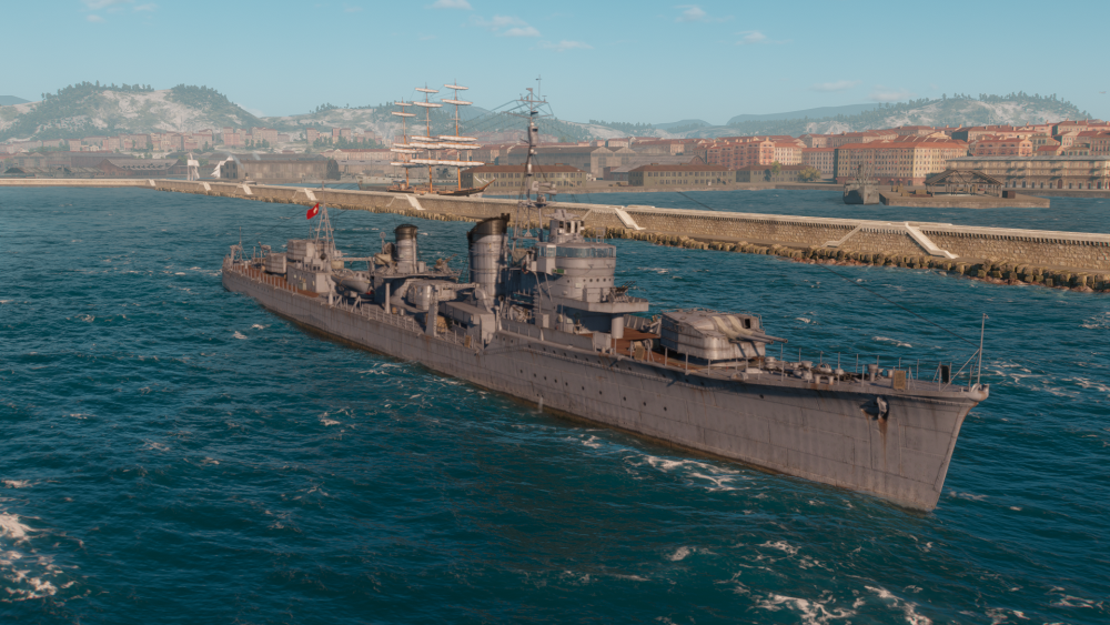 还有那条小小的"带路党"岚号驱逐舰,她的大姐阳炎号作为r系一线的viii