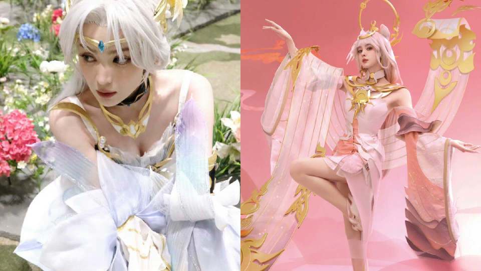 林允生日cos王昭君,造型巨美,氛围感十足,这腰玩家狠狠羡慕了