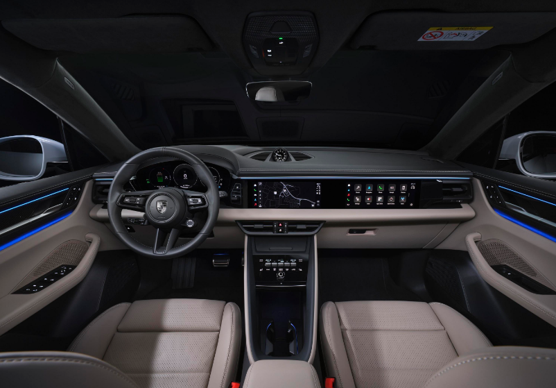 纯电版保时捷macan亮相纽约车展ppe平台打造搭800伏技术