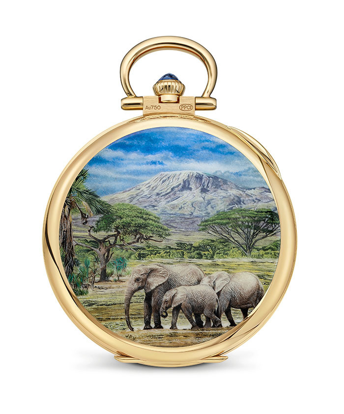 5538g-018"孟加拉丛林"calatrava 腕表,配备三问报时和陀飞轮装置饰 