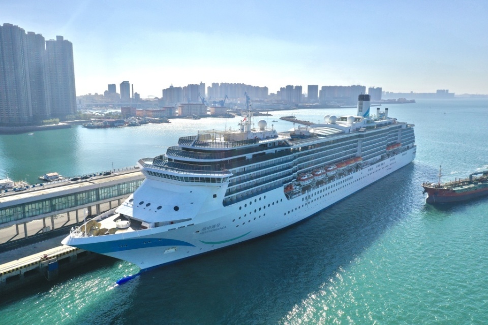 本月29日超豪华邮轮"欧罗巴"号将载客来青访问,青岛邮轮母港2024年2-4