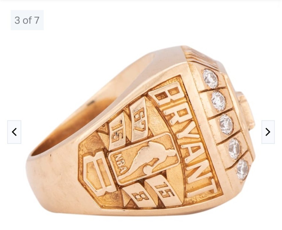 科比2000年总冠军戒指正在被拍卖